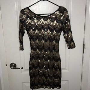 sequined dress